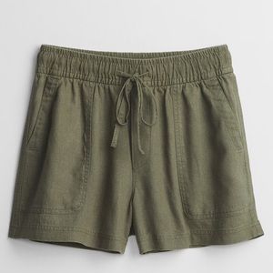Gap Factory drawstring linen blend shorts - Size XL - new with tags - army green